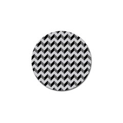 Modern Retro Chevron Patchwork Pattern  Golf Ball Marker (10 Pack)