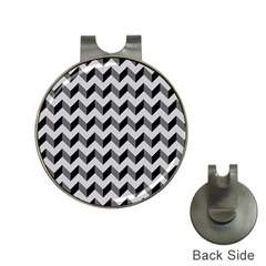 Modern Retro Chevron Patchwork Pattern  Hat Clips With Golf Markers