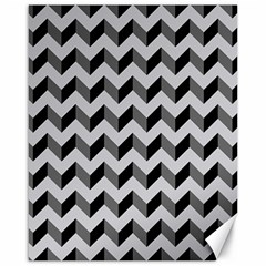 Modern Retro Chevron Patchwork Pattern  Canvas 16  X 20  