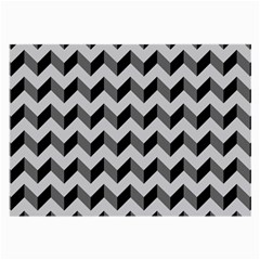 Modern Retro Chevron Patchwork Pattern  Large Glasses Cloth