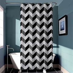 Modern Retro Chevron Patchwork Pattern  Shower Curtain 36  X 72  (stall) 