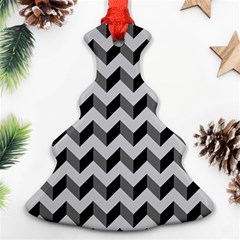 Modern Retro Chevron Patchwork Pattern  Ornament (christmas Tree) by GardenOfOphir