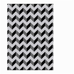 Modern Retro Chevron Patchwork Pattern  Small Garden Flag (two Sides) by GardenOfOphir