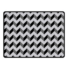 Modern Retro Chevron Patchwork Pattern  Double Sided Fleece Blanket (small) 