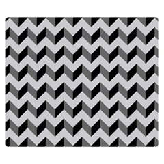 Modern Retro Chevron Patchwork Pattern  Double Sided Flano Blanket (small) 