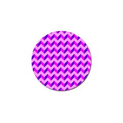 Modern Retro Chevron Patchwork Pattern Golf Ball Marker (10 Pack)