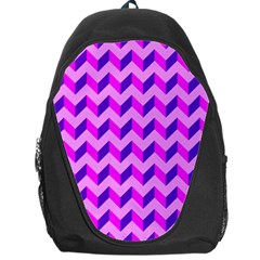 Modern Retro Chevron Patchwork Pattern Backpack Bag