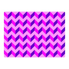 Modern Retro Chevron Patchwork Pattern Double Sided Flano Blanket (mini) 