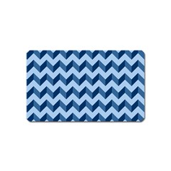 Modern Retro Chevron Patchwork Pattern Magnet (name Card)