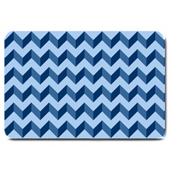 Modern Retro Chevron Patchwork Pattern Large Doormat 