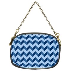 Modern Retro Chevron Patchwork Pattern Chain Purses (two Sides)  by GardenOfOphir