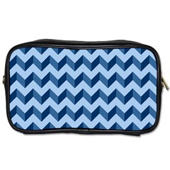 Modern Retro Chevron Patchwork Pattern Toiletries Bags