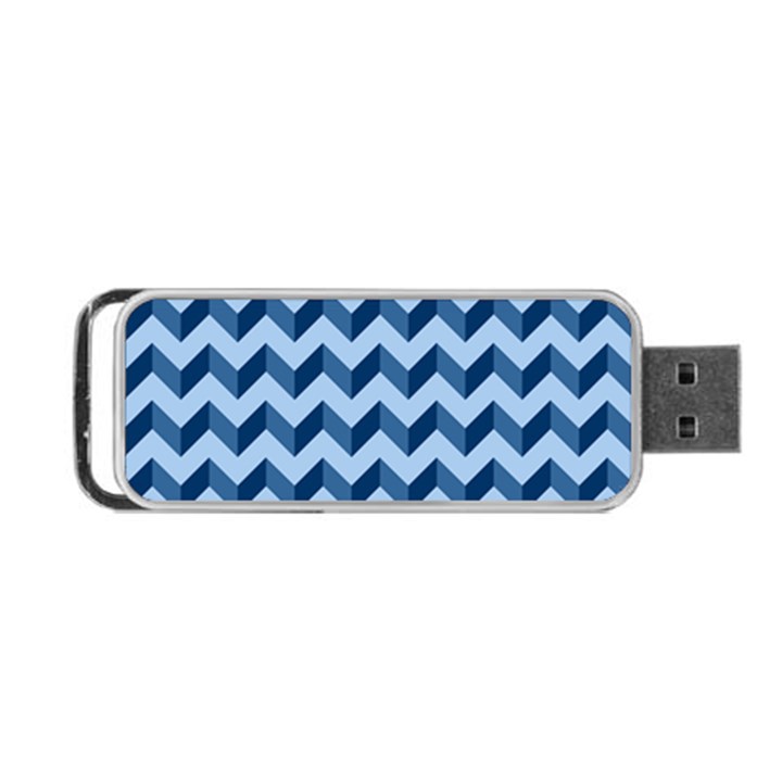 Modern Retro Chevron Patchwork Pattern Portable USB Flash (Two Sides)