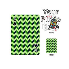 Modern Retro Chevron Patchwork Pattern Playing Cards 54 (mini) 