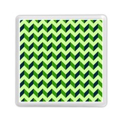 Modern Retro Chevron Patchwork Pattern Memory Card Reader (square) 