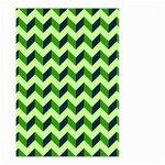 Modern Retro Chevron Patchwork Pattern Small Garden Flag (Two Sides) Front