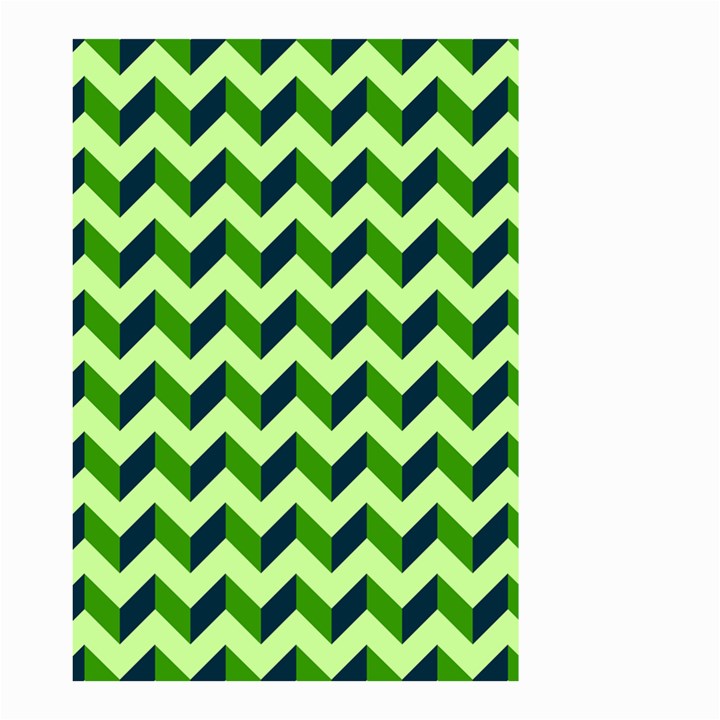 Modern Retro Chevron Patchwork Pattern Small Garden Flag (Two Sides)