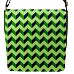 Modern Retro Chevron Patchwork Pattern Flap Messenger Bag (s)