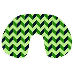 Modern Retro Chevron Patchwork Pattern Travel Neck Pillows