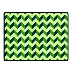 Modern Retro Chevron Patchwork Pattern Double Sided Fleece Blanket (small)  by GardenOfOphir