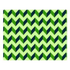 Modern Retro Chevron Patchwork Pattern Double Sided Flano Blanket (large) 