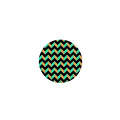 Modern Retro Chevron Patchwork Pattern 1  Mini Magnets by GardenOfOphir