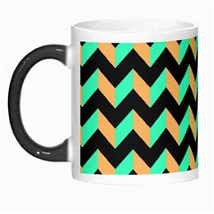 Modern Retro Chevron Patchwork Pattern Morph Mugs