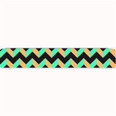 Modern Retro Chevron Patchwork Pattern Small Bar Mats by GardenOfOphir