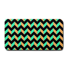 Modern Retro Chevron Patchwork Pattern Medium Bar Mats