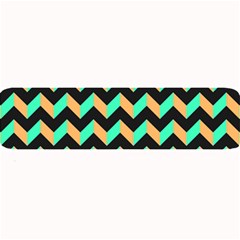 Modern Retro Chevron Patchwork Pattern Large Bar Mats