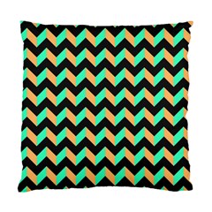 Modern Retro Chevron Patchwork Pattern Standard Cushion Cases (two Sides) 