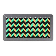 Modern Retro Chevron Patchwork Pattern Memory Card Reader (mini)