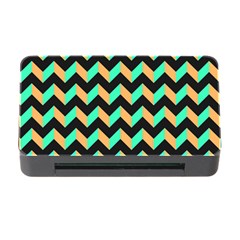 Modern Retro Chevron Patchwork Pattern Memory Card Reader With Cf