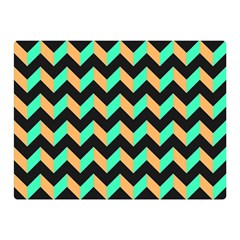 Modern Retro Chevron Patchwork Pattern Double Sided Flano Blanket (mini)  by GardenOfOphir