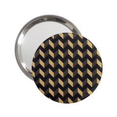 Modern Retro Chevron Patchwork Pattern 2 25  Handbag Mirrors