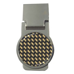 Modern Retro Chevron Patchwork Pattern Money Clips (round) 