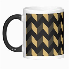 Modern Retro Chevron Patchwork Pattern Morph Mugs by GardenOfOphir