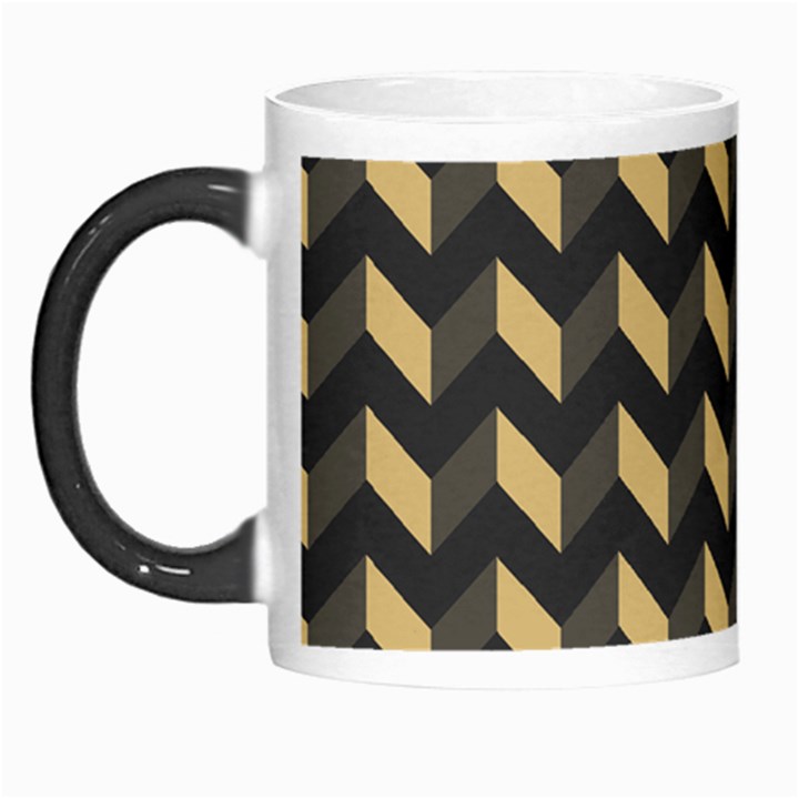 Modern Retro Chevron Patchwork Pattern Morph Mugs