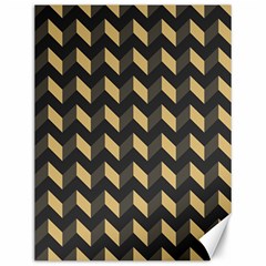 Modern Retro Chevron Patchwork Pattern Canvas 12  X 16  