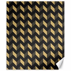 Modern Retro Chevron Patchwork Pattern Canvas 20  X 24  