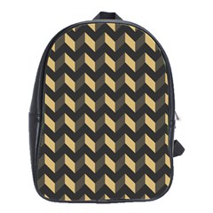 Modern Retro Chevron Patchwork Pattern School Bags(large) 