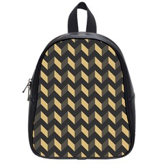 Modern Retro Chevron Patchwork Pattern School Bags (small) 