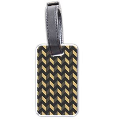 Modern Retro Chevron Patchwork Pattern Luggage Tags (one Side) 