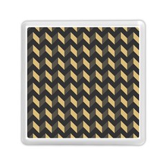 Modern Retro Chevron Patchwork Pattern Memory Card Reader (square)  by GardenOfOphir