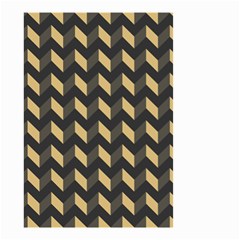 Modern Retro Chevron Patchwork Pattern Small Garden Flag (two Sides)