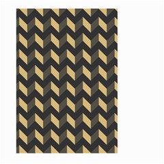 Modern Retro Chevron Patchwork Pattern Large Garden Flag (two Sides)