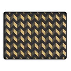 Modern Retro Chevron Patchwork Pattern Double Sided Fleece Blanket (small)  by GardenOfOphir