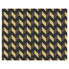 Modern Retro Chevron Patchwork Pattern Double Sided Flano Blanket (medium) 