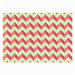 Modern Retro Chevron Patchwork Pattern Large Glasses Cloth