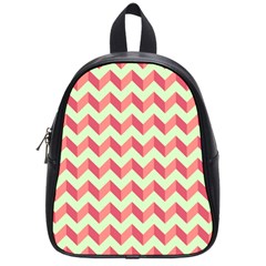 Modern Retro Chevron Patchwork Pattern School Bags (small) 